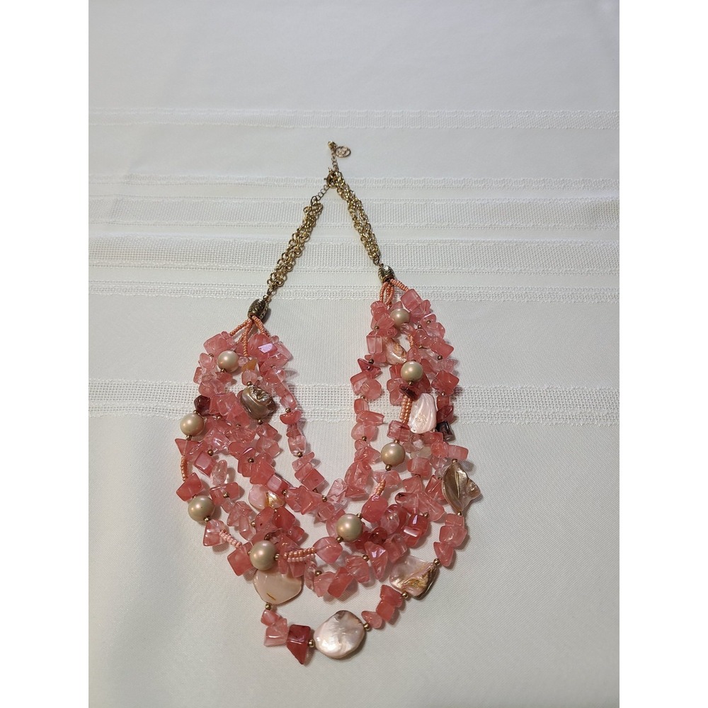 Erica Lyons Gold Tone Beaded Necklace